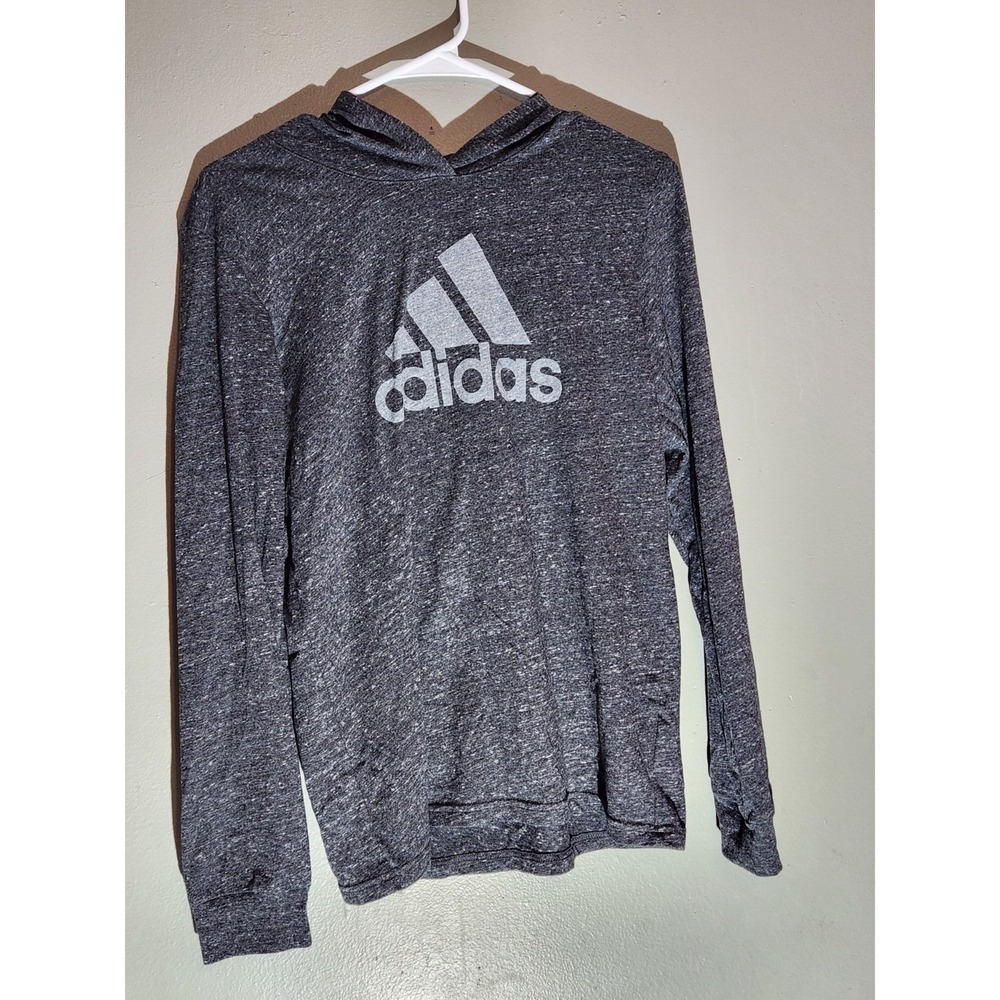Adidas Hooded Shirt XL‎ Womens  Black White Long Sleeve